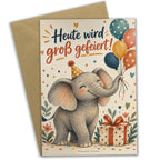 Fröhliche Geburtstagskarte mit Elefant und Luftballons|p:2021516|h:04380cfc49d345a8a655194cb258fd20