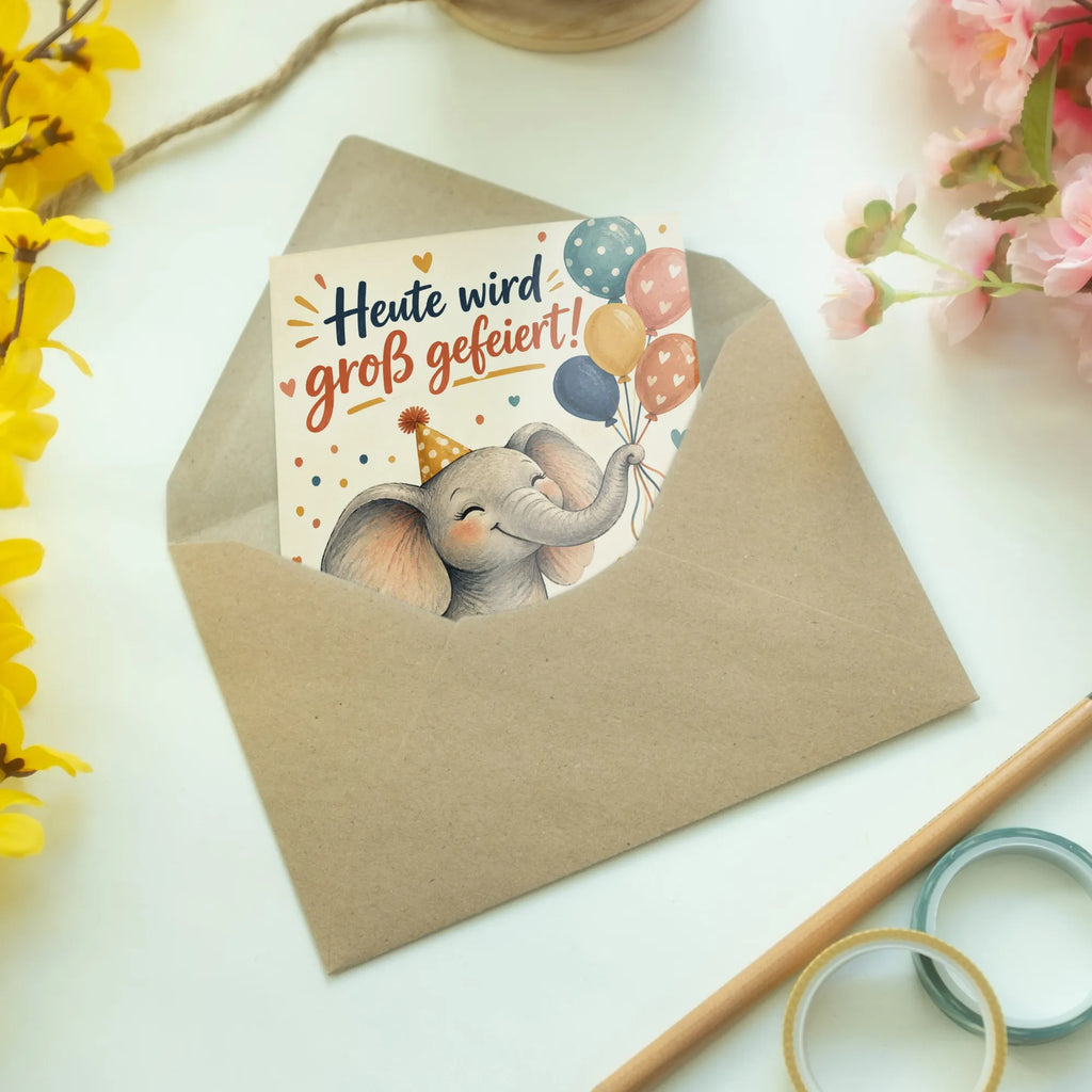 Fröhliche Geburtstagskarte mit Elefant und Luftballons|p:2021516|h:d6284d2f4592804278c725a30a3c3d6e