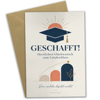 Herzliche Glückwunschkarte zum Uniabschluss mit Absolventenhut|p:2021519|h:083a829622f26f1780f3d58634e105dc