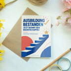 Elegante Glückwunschkarte zur bestandenen Ausbildung mit Stern|p:2021520|h:44f22b82ac9b0efad4bffc12366f86f4