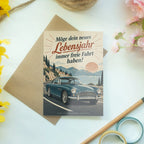 Elegante Geburtstagskarte für Autofans mit Oldtimer|p:2021522|h:289b0d8179c4c671eba620f2095e757c