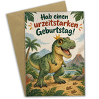 Lustige Dino Grußkarte zum Geburtstag mit T-Rex|p:2021527|h:9910fe96b5ecbe4837c8595418d1c1fe