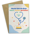 Herzliche Geburtstagskarte für Krankenschwester mit Stethoskop|p:2021551|h:eba77683111c8cd3afda8d9e9ee51832