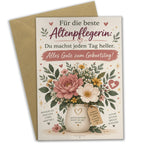 Wertschätzende Geburtstagskarte für Altenpflegerin mit Blumen|p:2021567|h:aca85d4386b90a10ecceeb749aa7b765