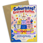 Lustige Geburtstagskarte für Kollegin im Büro mit Kaffeetasse|p:2021572|h:1c8d5a59ed0b81009c4d92d18ad700b2