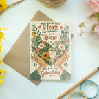 Herzliche Geburtstagskarte für Altenpflegerin mit Blumenherz|p:2021582|h:0253f9958338557b55c9eb552bd6bfcb