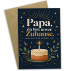 Herzliche Geburtstagskarte für Papa mit Kuchen und Kerze|p:2021594|h:b90577e2cbc05d9782f41829a87ae90f