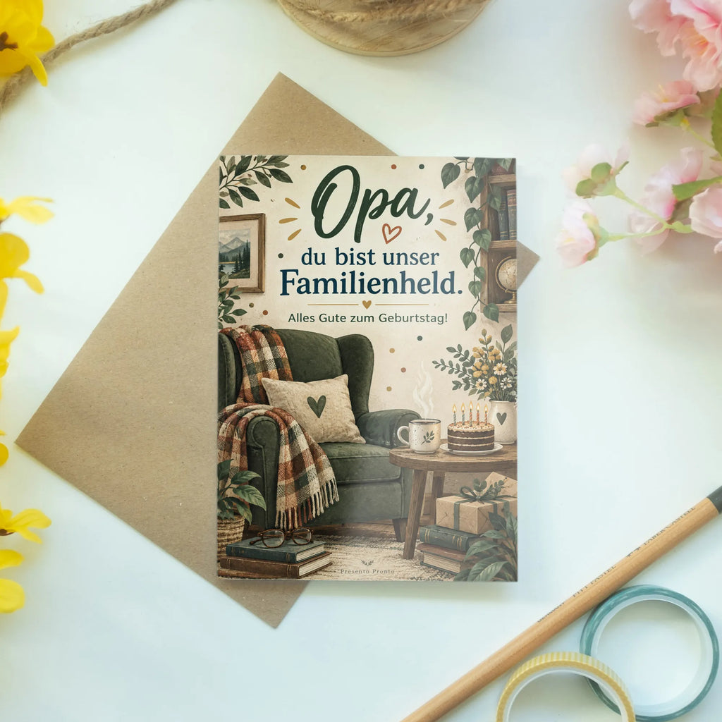 Herzliche Geburtstagskarte für Opa mit Sessel|p:2021596|h:87164a791e9ca963603e4ccaa4fe9050