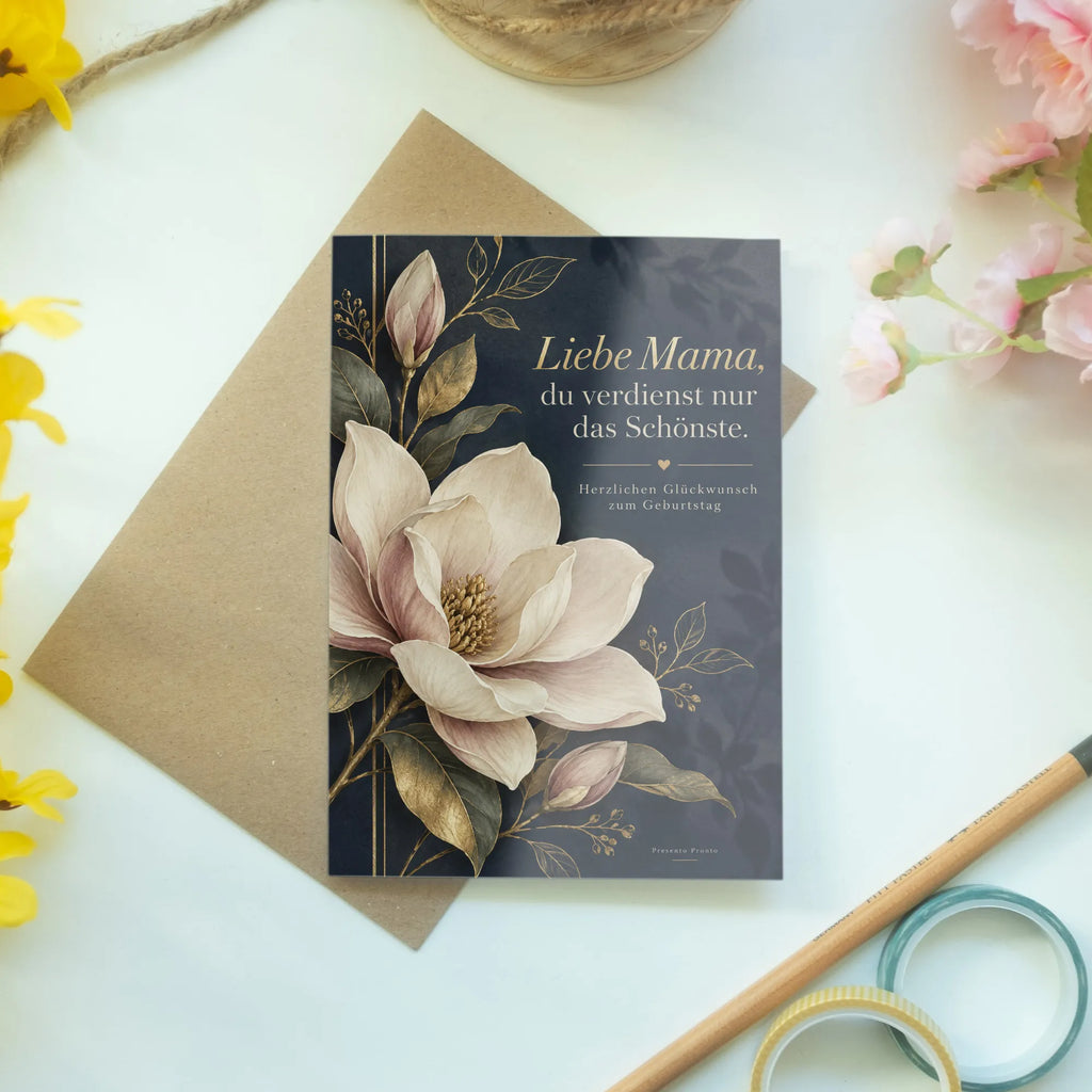 Elegante Geburtstagskarte für Mama mit Magnolienblüte|p:2021604|h:a1c29e104989c26dbe66c11788c8f17e