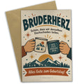 Lustige Geburtstagskarte für Bruder mit Fistbump