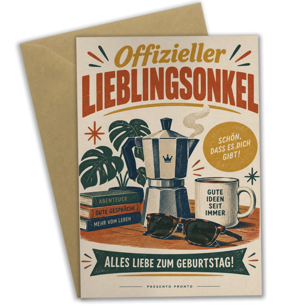 Lustige Geburtstagskarte für Onkel mit Kaffeekanne|p:2021633|h:35154070d78d0b4fbe2562e40bd525a7