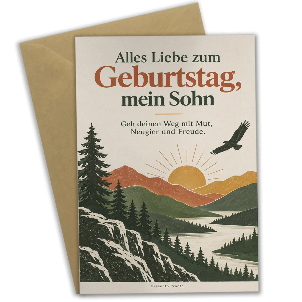 Starke Geburtstagskarte für Sohn mit Adler|p:2021634|h:e31e7869f357feb0a45505ae3b2551c3