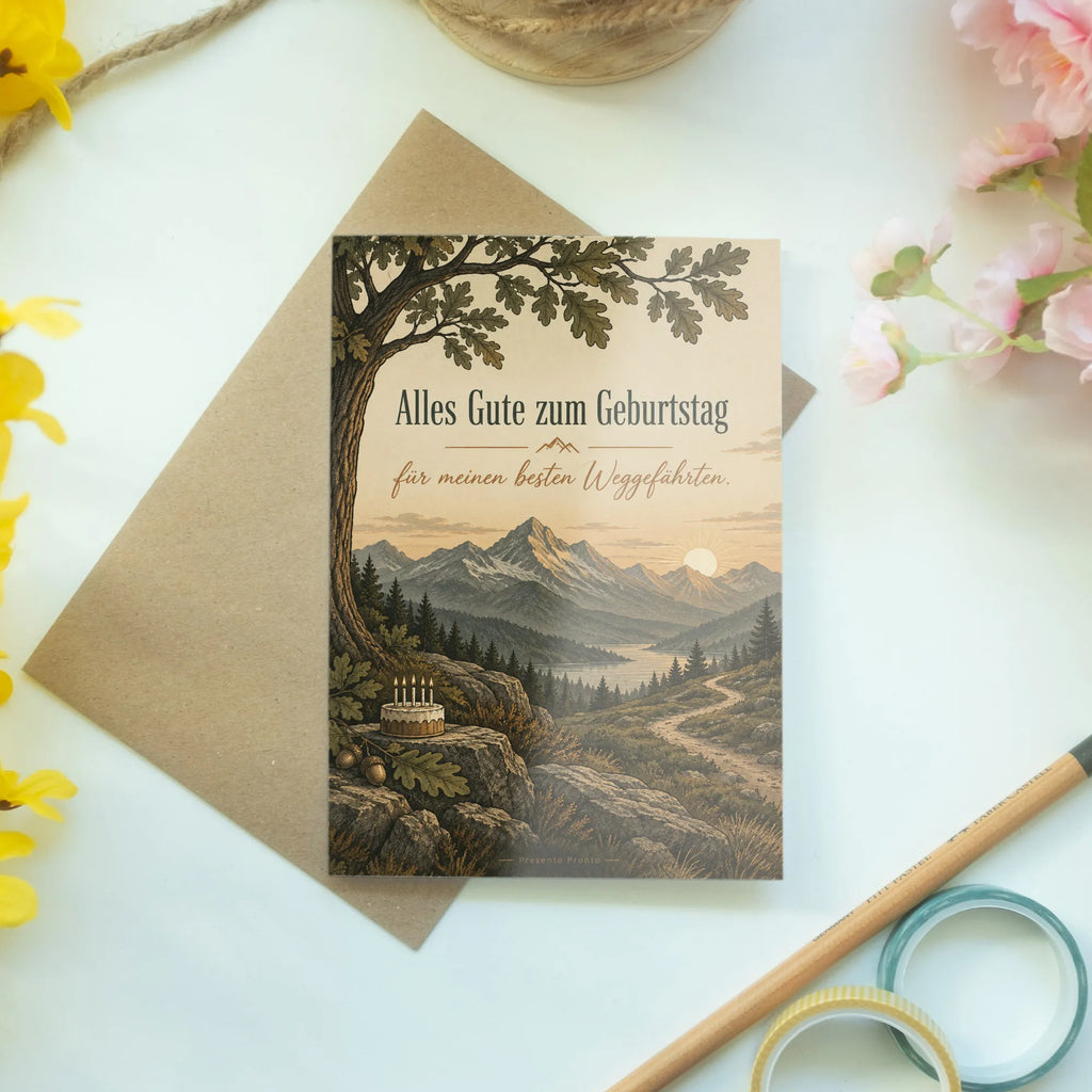 Liebevolle Geburtstagskarte für Ehemann mit Berglandschaft|p:2021637|h:427b4c1171d6c13ec2e6b9f5d495419b