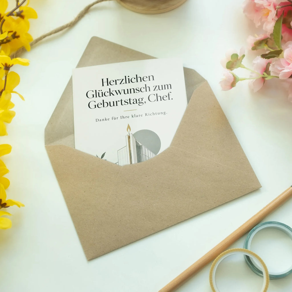 Elegante Geburtstagskarte für den Chef mit Kerze|p:2021643|h:203714d462d32624e49091232ae4b474
