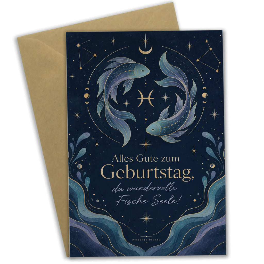 Liebevolle Geburtstagskarte Sternzeichen Fische mit Sternenhimmel|p:2021692|h:3a5468d6efb66b122e766f30d2e5383b