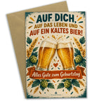 Lustige Geburtstagskarte für Bierliebhaber mit zwei Biergläsern|p:2021698|h:dd8d6f4ef6312c0a523390ed476fdf08