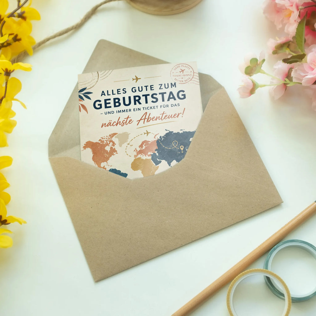 Elegante Geburtstagskarte für Reisende mit Weltkarte|p:2021724|h:206a9da229743a7597dc3f2783c8745c