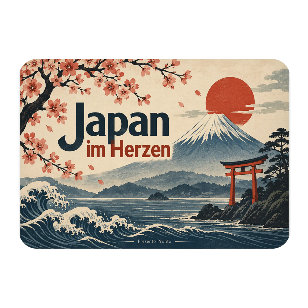Eleganter Japan Magnet für Fans mit Fuji und Kirschblüten|p:2021732|h:bbc21bfe48be7e66b4cd796b0be38f23
