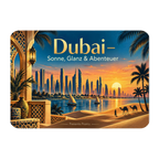 Sonniger Magnet für Dubai-Fans mit Skyline bei Sonnenuntergang|p:2021733|h:5ae4a4c7624ceddbbd21c691eaac2813