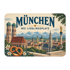 Nostalgischer Kühlschrankmagnet für München Fans mit Frauenkirche|p:2021736|h:4578a7b065acaf7d4371ae92d2c67f81