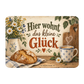 Gemütlicher Kühlschrankmagnet aus Holz für Küche mit Wildblumen