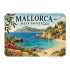 Nostalgischer Kühlschrankmagnet für Mallorca-Fans mit Küste|p:2021738|h:62fc2691ccf8bcb9f25a50e273199518