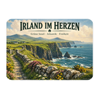 Nostalgischer Magnet für Irland-Fans mit grünen Klippen|p:2021745|h:5a18b3ed4671a934d0ff0e00ba79dd4c