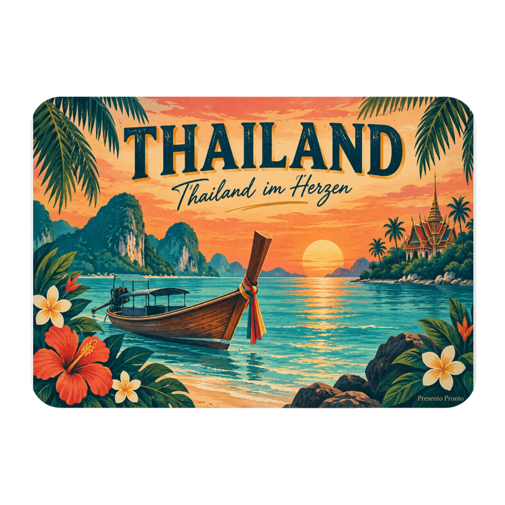 Schöner Kühlschrankmagnet Thailand für Fans mit Longtail-Boot|p:2021746|h:7036891a7e37524cb79d7fa5a178558c