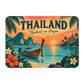 Schöner Kühlschrankmagnet Thailand für Fans mit Longtail-Boot
