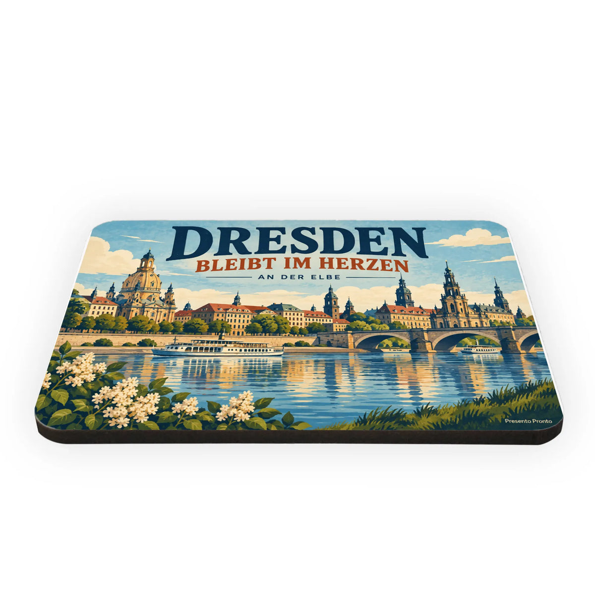 Nostalgischer Kühlschrankmagnet Dresden als Andenken