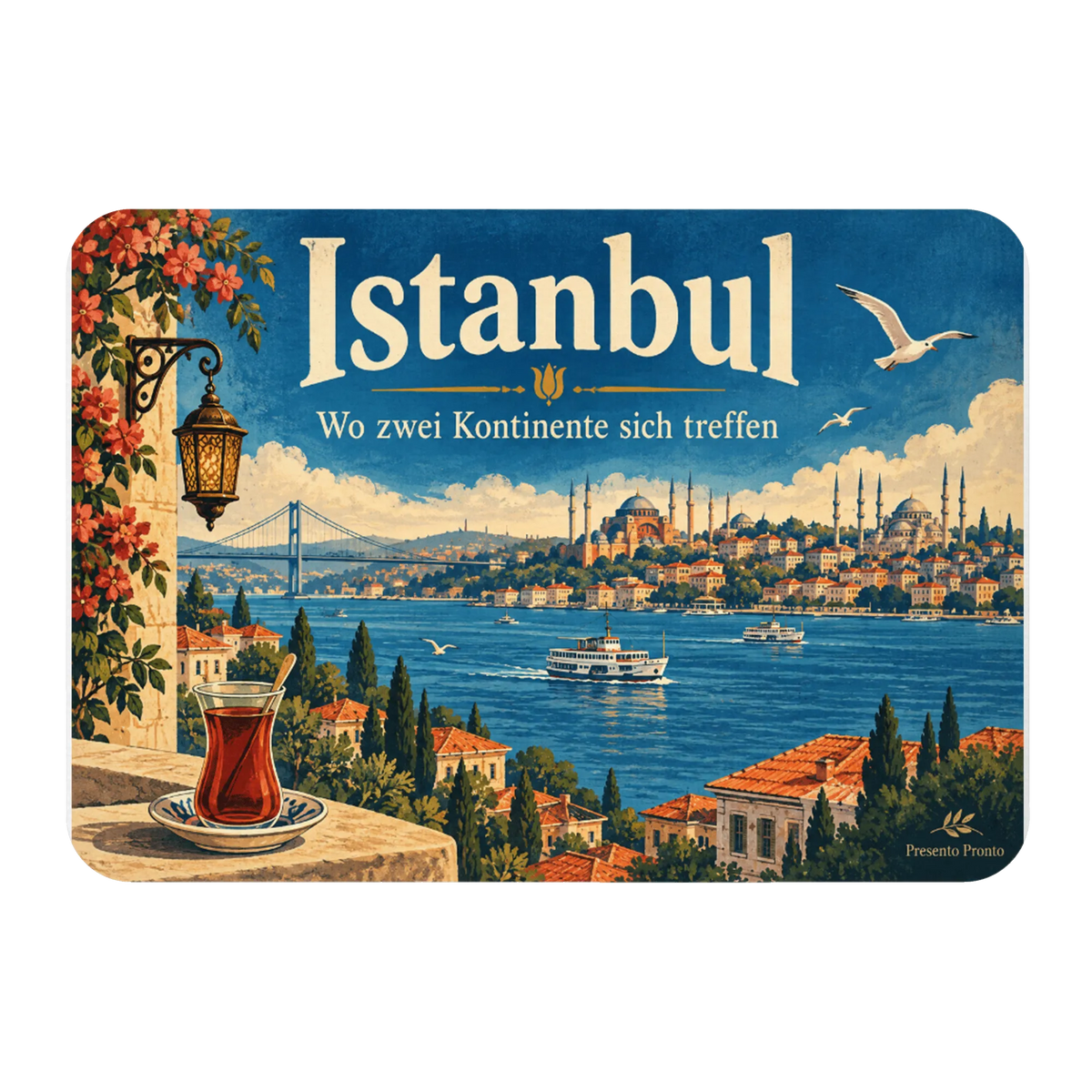 Schöner Istanbul-Magnet für Fans mit Bosporusblick