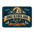 Cooler Magnet für Jungs mit Berg und Kompass