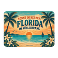 Fröhlicher Kühlschrankmagnet Florida für Urlauber mit Palmen