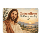 Tröstlicher Kühlschrankmagnet mit Jesus für Gläubige|p:2021781|h:eaed88eb9770e9cc1a25c24e6360d2f3