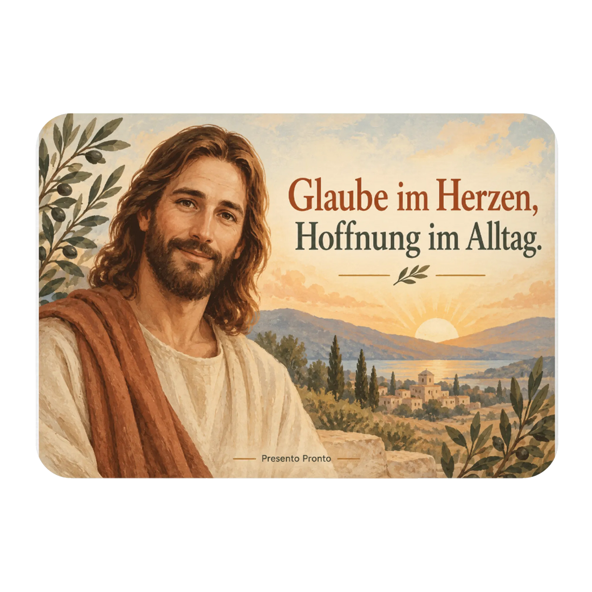 Tröstlicher Kühlschrankmagnet mit Jesus für Gläubige