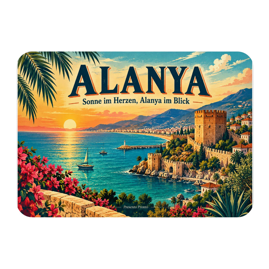 Sonniger Kühlschrankmagnet Alanya für Urlaubsfans|p:2021841|h:285f2ff532a1066480acf23f2d4bf7f0