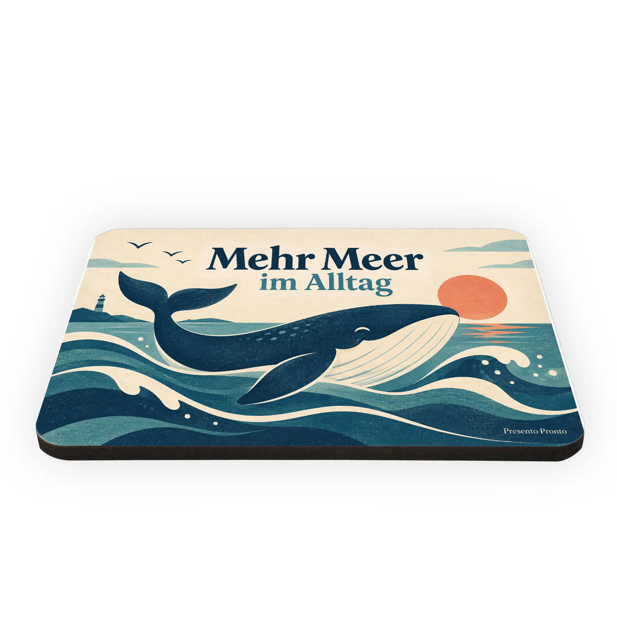 Eleganter Kühlschrankmagnet mit Wal für Meerliebhaber