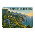 Herzlicher Kühlschrankmagnet Madeira für Urlaubsfans mit Inselpanorama