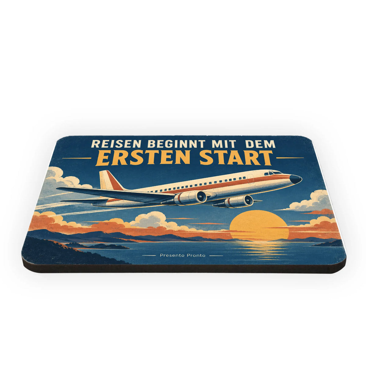 Nostalgischer Kühlschrankmagnet mit Flugzeug für Reisefans