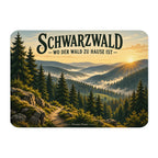 Nostalgischer Kühlschrankmagnet Schwarzwald für Fans mit Tannenwald|p:2021871|h:f7d34d1c2e697747a1ab209579b975a4