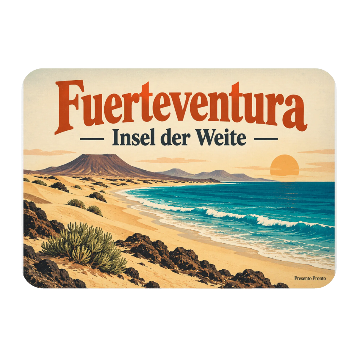 Schöner Kühlschrankmagnet Fuerteventura für Urlaubsfans