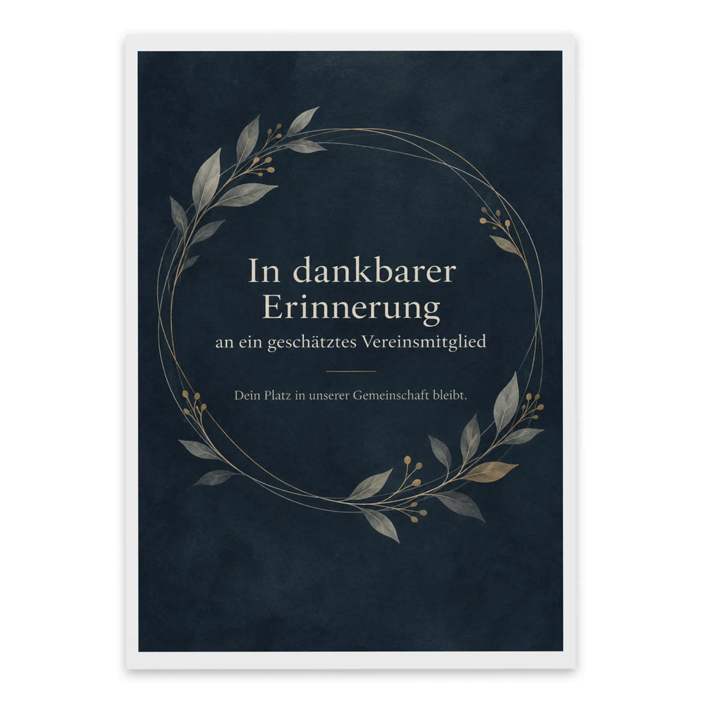 Würdige Trauerkarte für ein Vereinsmitglied mit Linienkreis|p:2022074|h:bbfa7fb3999d72cbc7e55b9f611e38e5