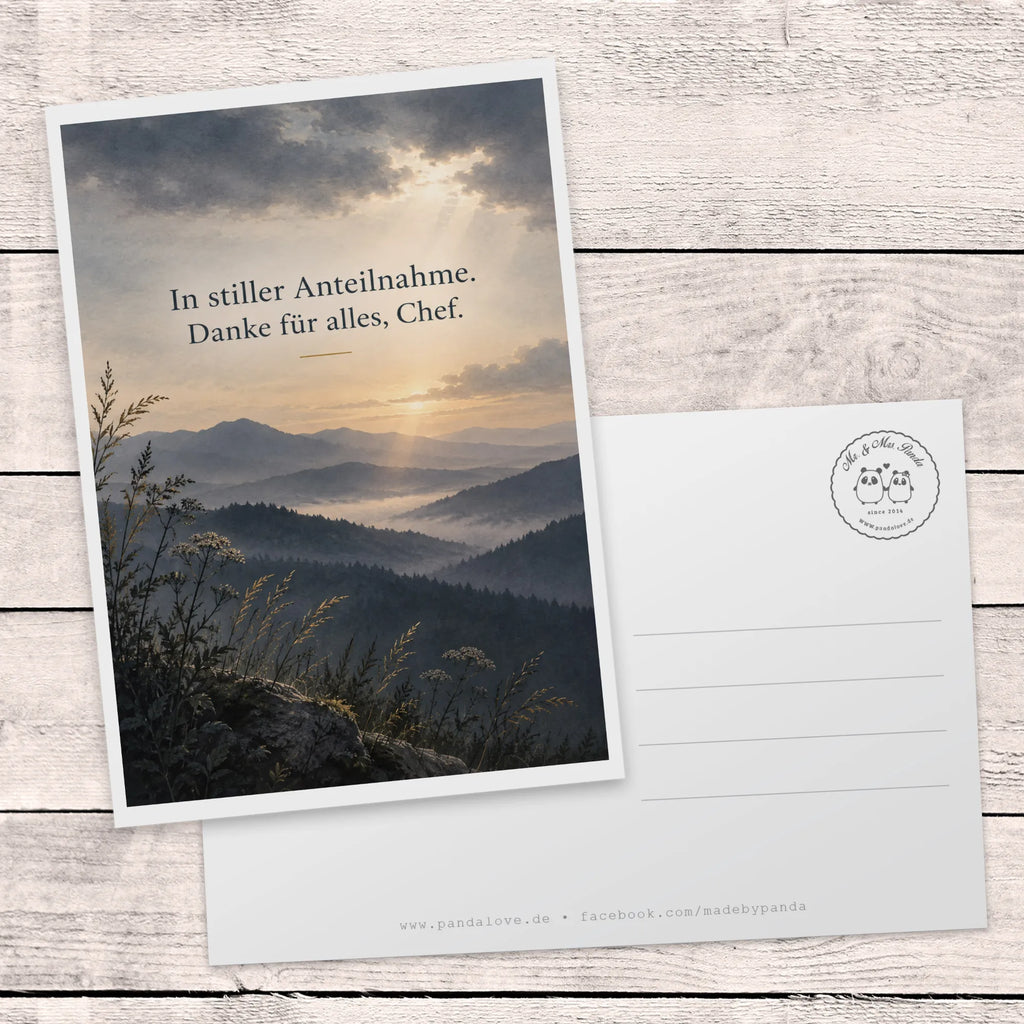 Würdevolle Trauerkarte für den Chef mit Berglandschaft|p:2022075|h:4bce19bdbfabbc9357c6569bf4f5f905