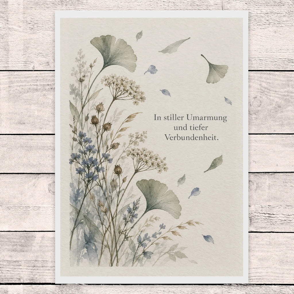 Einfühlsame Trauerkarte für die Freundin mit Wiesenblumen|p:2022081|h:1a7654a7381273a485e04e98082160cb
