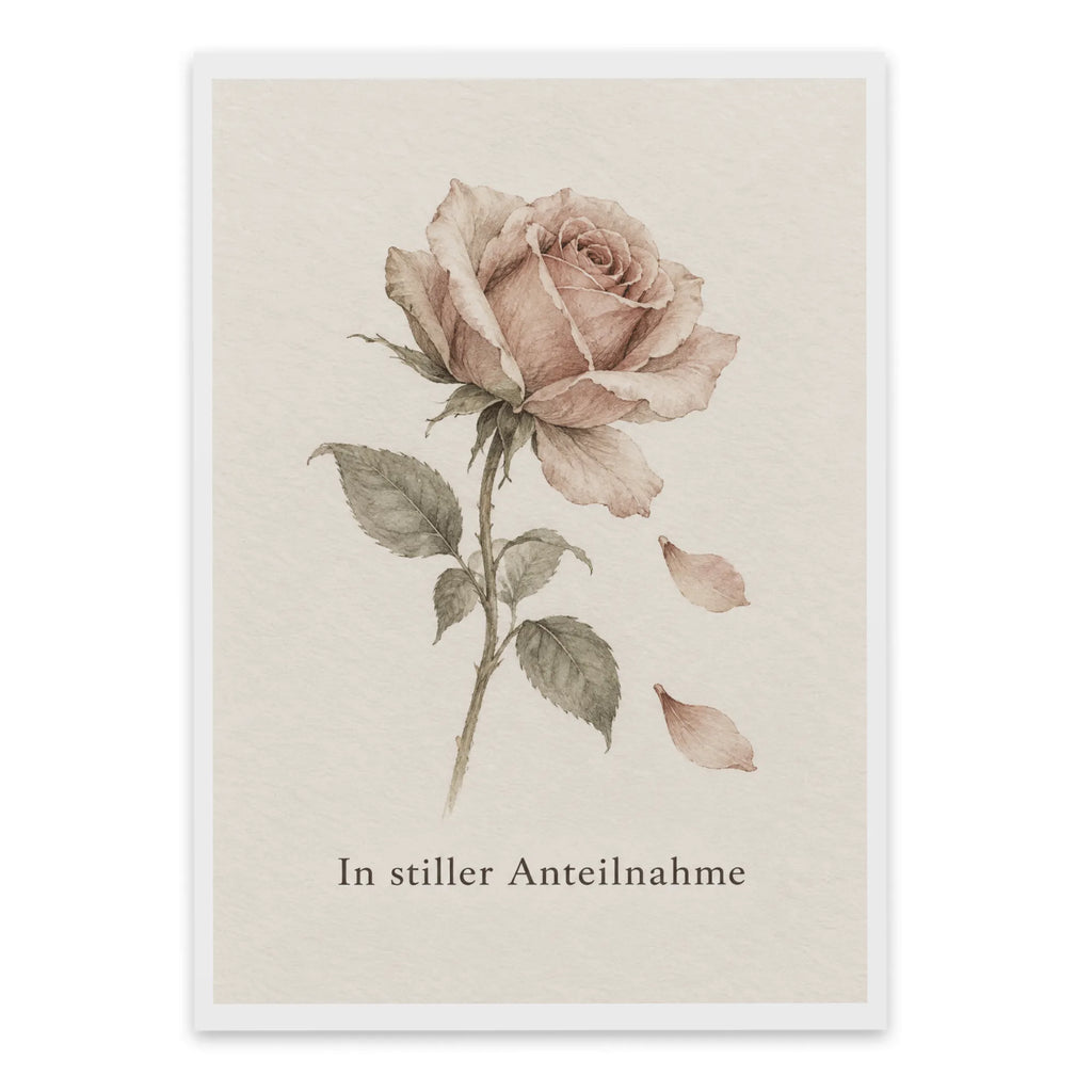 Einfühlsame Trauerkarte mit zarter Rose|p:2022105|h:7aeb498f14e1372434ed578bca64e905
