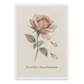 Einfühlsame Trauerkarte mit zarter Rose