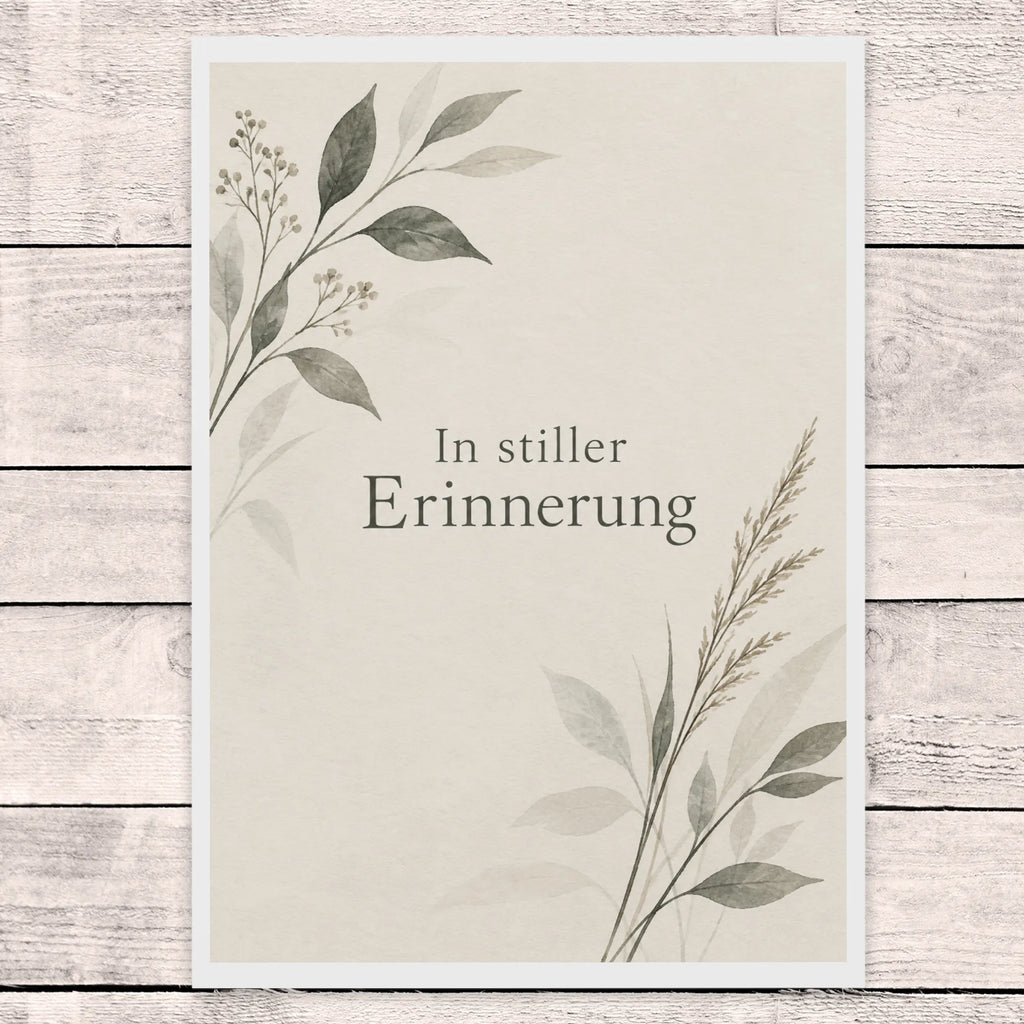 Elegante Trauerkarte mit botanischem Zweig|p:2022125|h:77f9d4cb895ab0552cc51c92317e71db