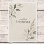 Elegante Trauerkarte mit botanischem Zweig|p:2022125|h:77f9d4cb895ab0552cc51c92317e71db