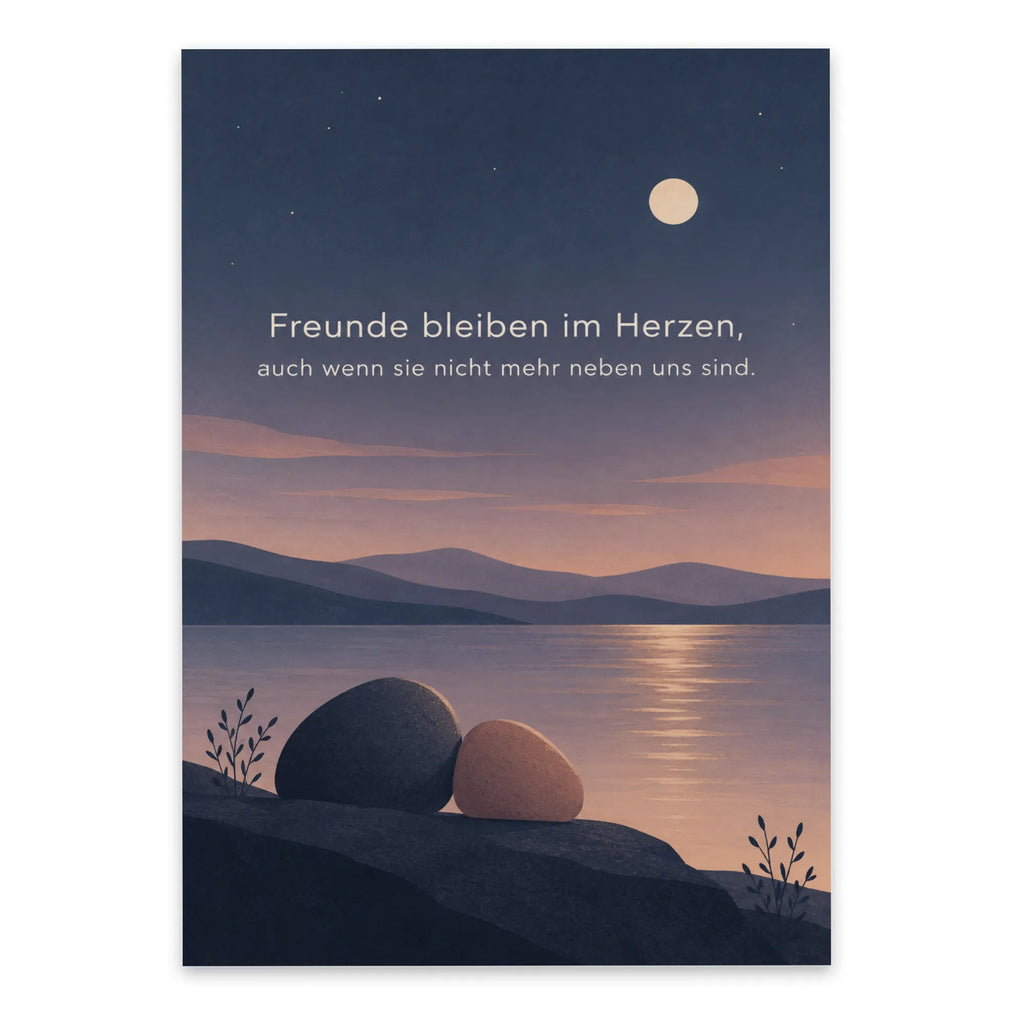 Einfühlsame Trauerkarte für Freunde mit Abendlandschaft|p:2022136|h:4a4f553372d0a5868d8cc8ddccfb310b