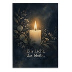 Einfühlsame Trauerkarte mit Kerzenlicht|p:2022171|h:c028700fd17a4f258b8fc5a815920b98